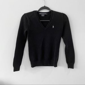 Polo by Ralph Lauren black v neck sweater